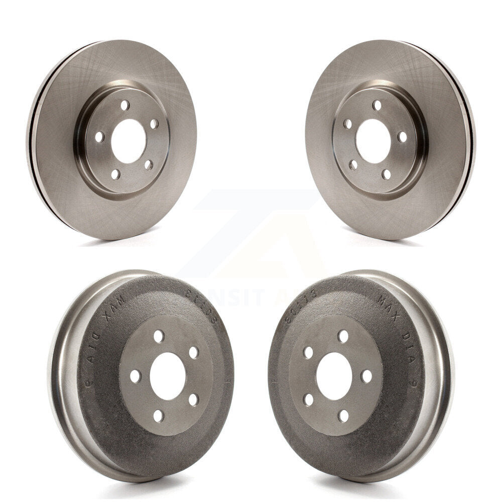 Disc Brake Rotors Drums Kit Front Rear For Chrysler PT Cruiser Turbocharged