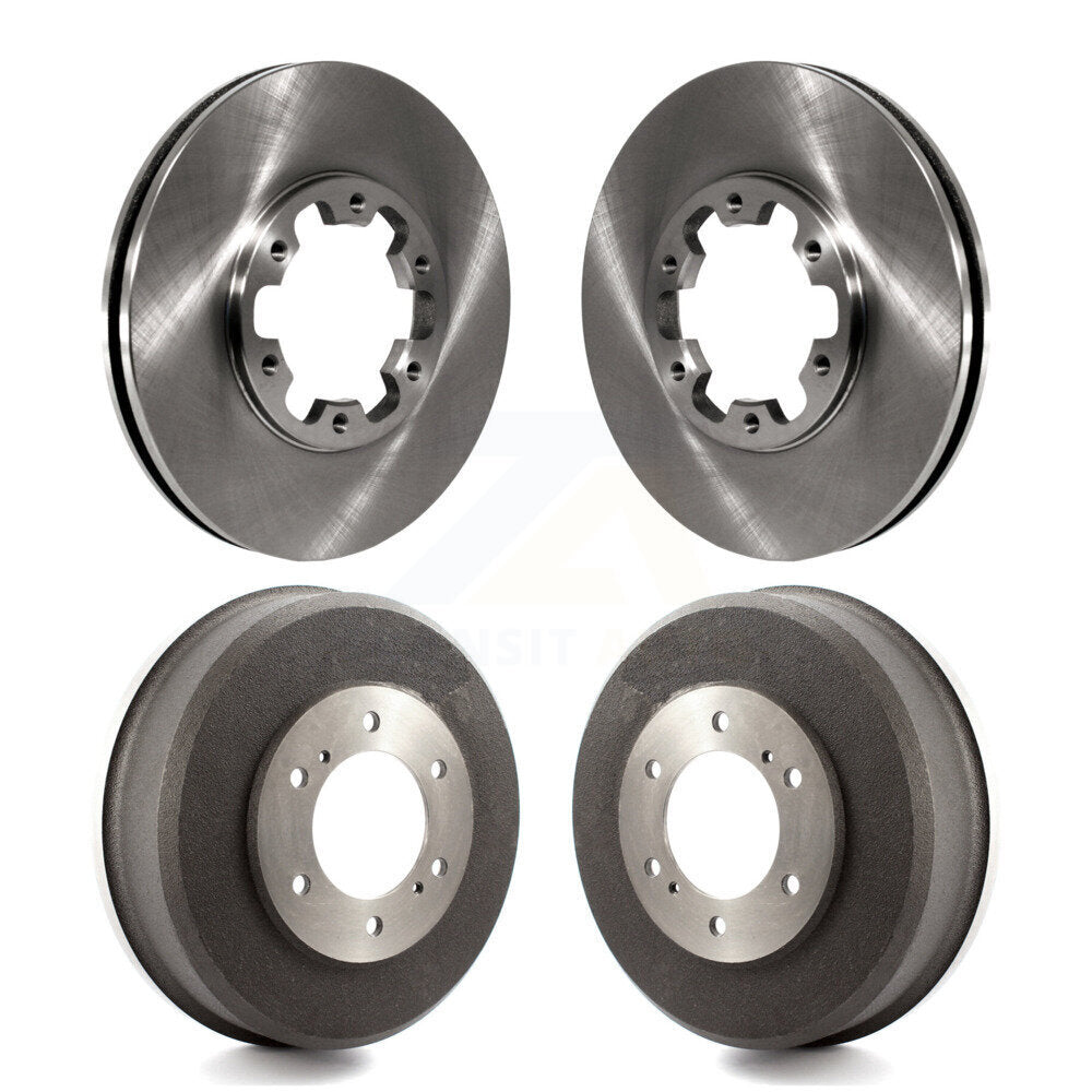 Disc Brake Rotors Drums Kit Front Rear For Nissan Xterra Frontier