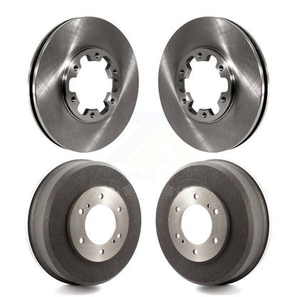 Disc Brake Rotors Drums Kit Front Rear For Nissan Xterra Frontier
