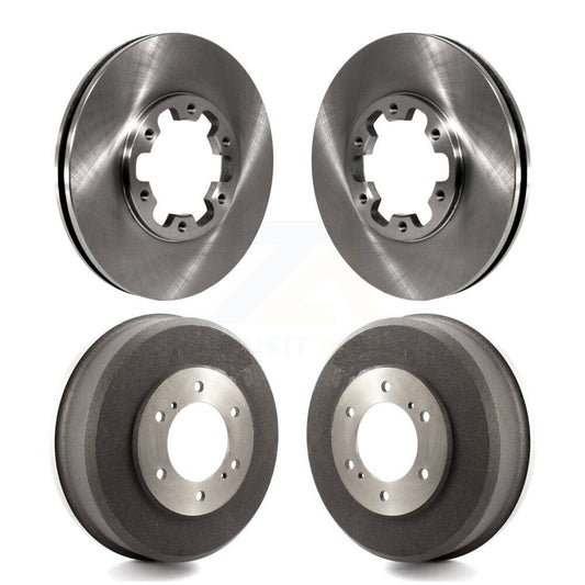 Disc Brake Rotors Drums Kit Front Rear For Nissan Xterra Frontier