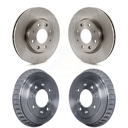 Disc Brake Rotors Drums Kit Front Rear For Kia Spectra Spectra5