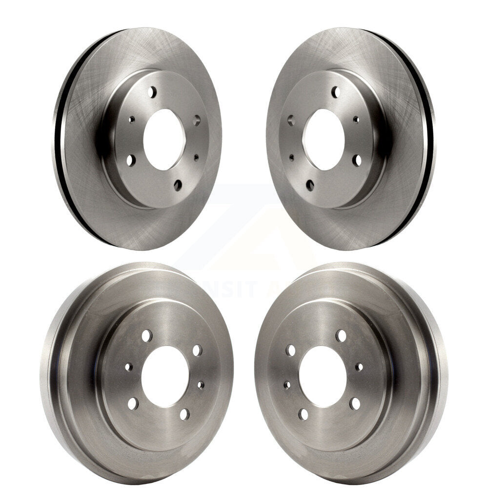 Disc Brake Rotors Drums Kit Front Rear For Mitsubishi Lancer