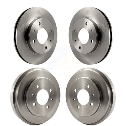 Disc Brake Rotors Drums Kit Front Rear For Mitsubishi Lancer