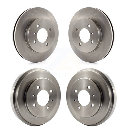 Disc Brake Rotors Drums Kit Front Rear For Mitsubishi Lancer