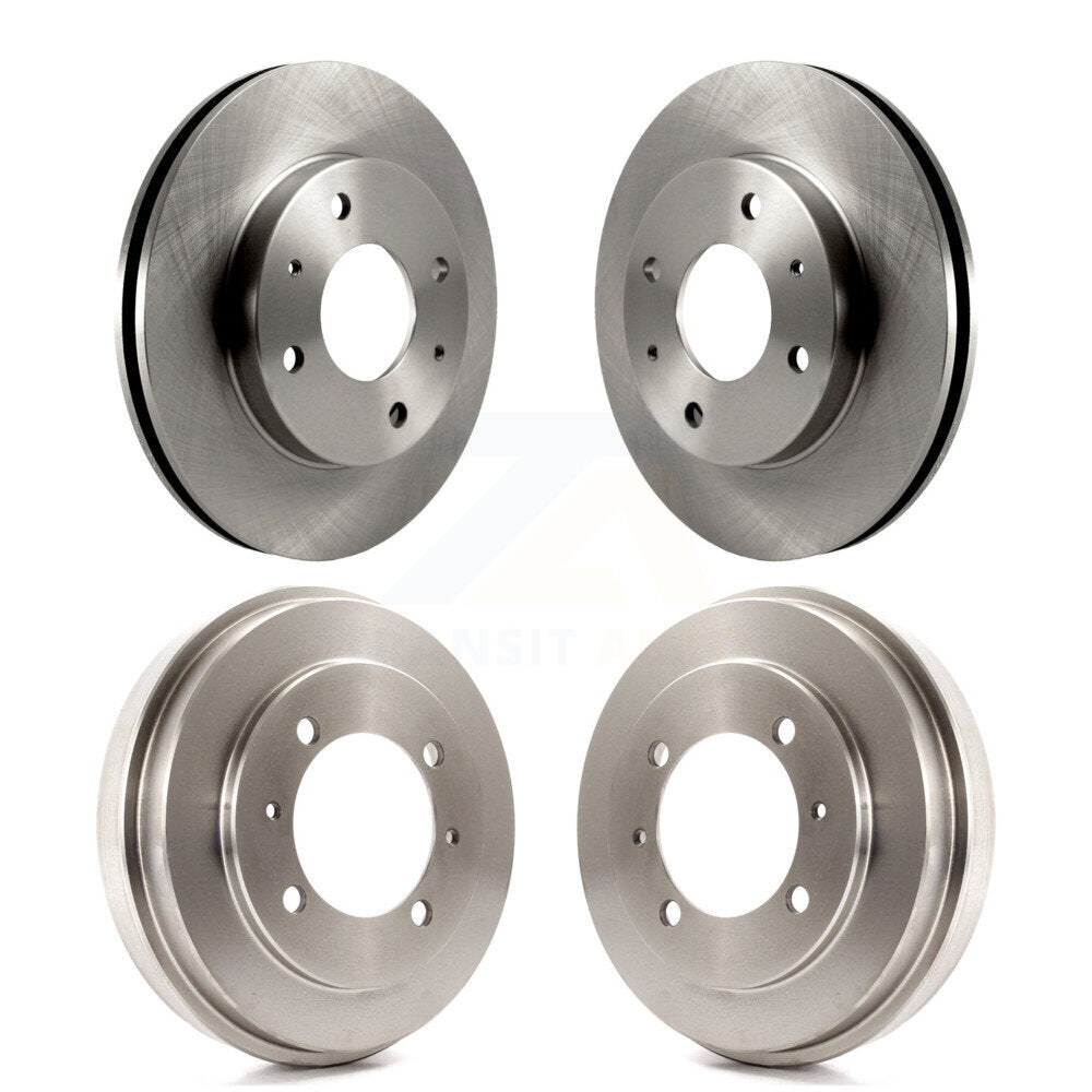 Disc Brake Rotors Drums Kit Front Rear For Mitsubishi Lancer