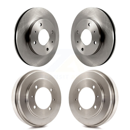 Disc Brake Rotors Drums Kit Front Rear For Mitsubishi Lancer