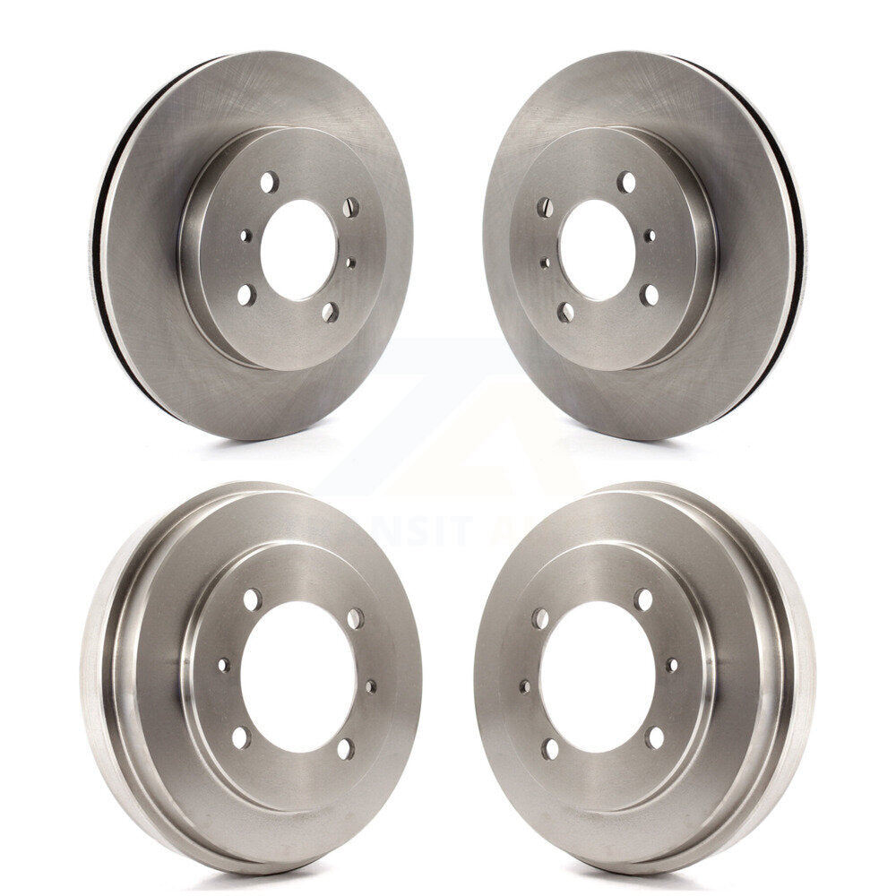 Disc Brake Rotors Drums Kit Front Rear For Mitsubishi Lancer ES