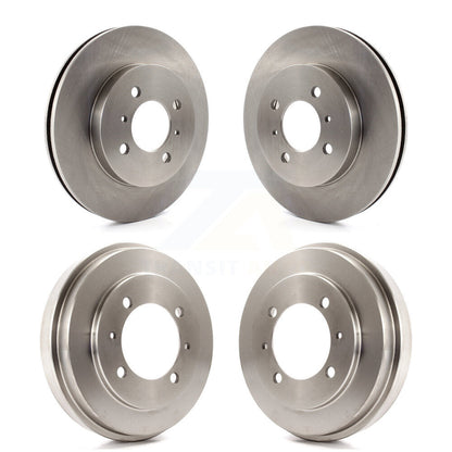 Disc Brake Rotors Drums Kit Front Rear For Mitsubishi Lancer ES