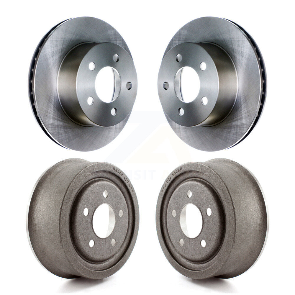 Brake Rotors Drum Front Rear Kit For Jeep Wrangler Cherokee Comanche Wagoneer TJ