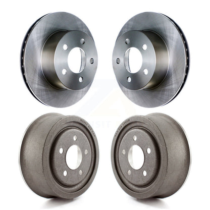 Brake Rotors Drum Front Rear Kit For Jeep Wrangler Cherokee Comanche Wagoneer TJ
