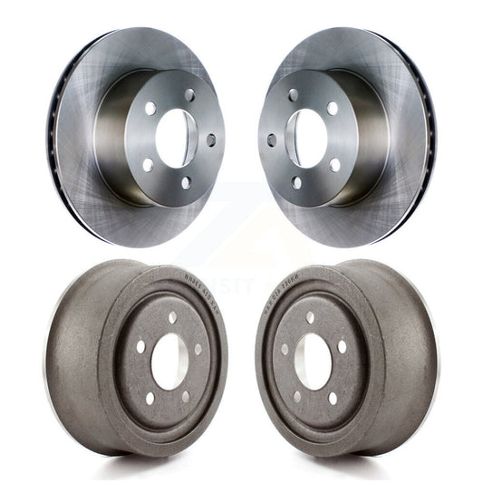 Brake Rotors Drum Front Rear Kit For Jeep Wrangler Cherokee Comanche Wagoneer TJ
