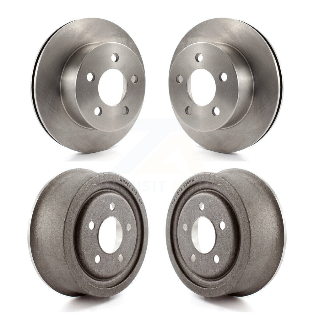 Disc Brake Rotors Drums Kit Front Rear For Jeep Wrangler Cherokee TJ