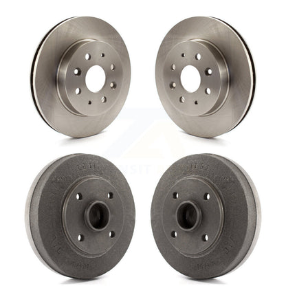 Disc Brake Rotors Drums Kit Front Rear For 2003-2005 Kia Rio 4-Wheel ABS