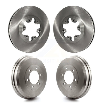 Brake Rotors Drums Front Rear Kit For Chevrolet Colorado GMC Canyon Isuzu i-280