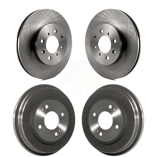 Disc Brake Rotors Drums Kit Front Rear For Honda Civic Fit Insight