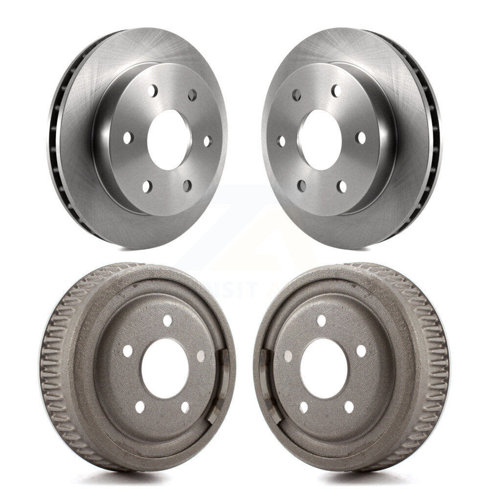 Disc Brake Rotors Drums Kit Front Rear For GMC Yukon 4WD