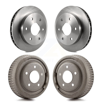 Disc Brake Rotors Drums Kit Front Rear For GMC Yukon 4WD