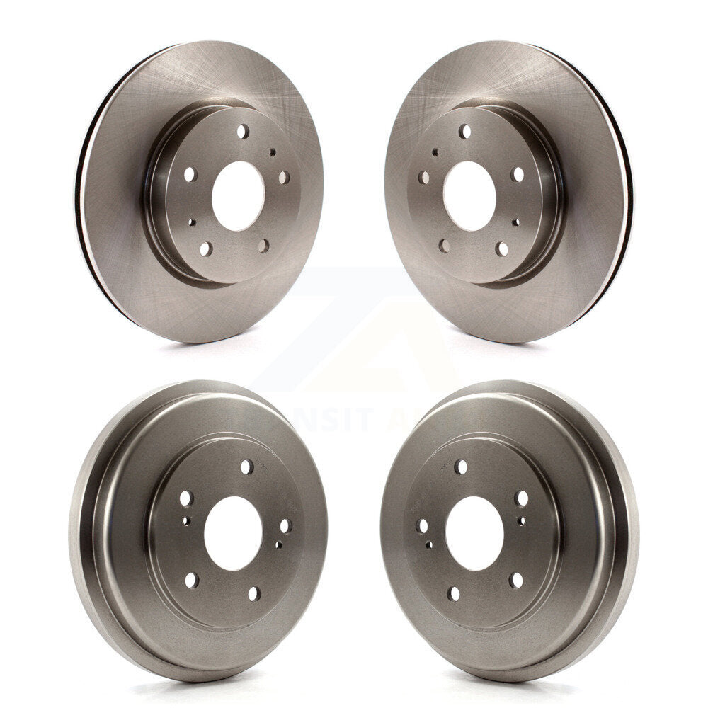 Disc Brake Rotors Drums Front Rear Kit For 2007-2012 Suzuki SX4 Drum rear brakes