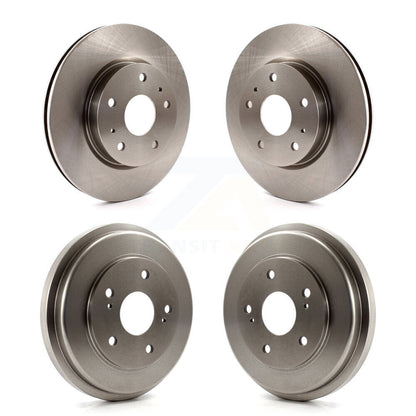 Disc Brake Rotors Drums Front Rear Kit For 2007-2012 Suzuki SX4 Drum rear brakes