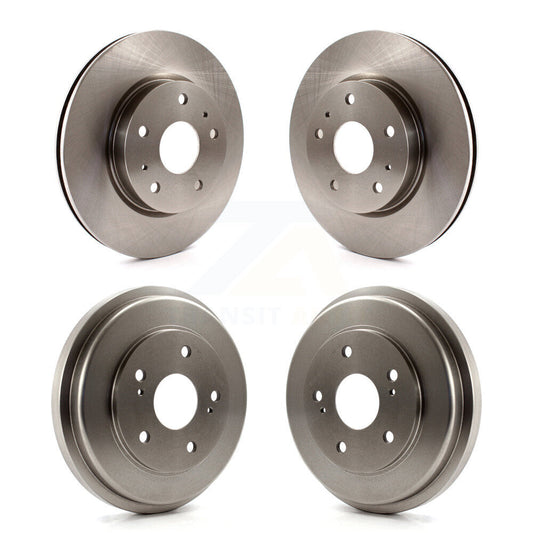Disc Brake Rotors Drums Front Rear Kit For 2007-2012 Suzuki SX4 Drum rear brakes