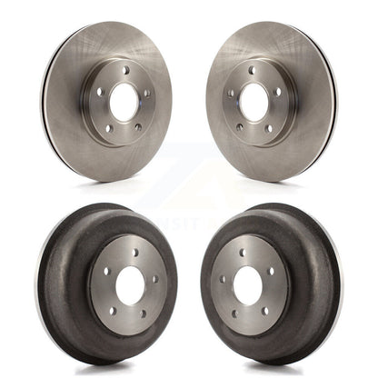 Disc Brake Rotors Drums Kit Front Rear For 2010-2013 Ford Transit Connect