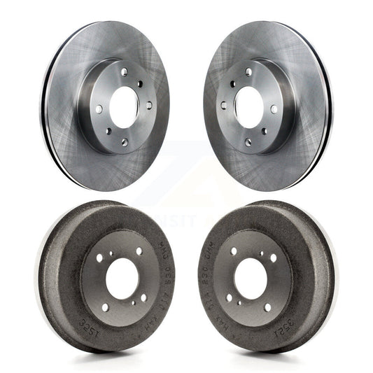 Disc Brake Rotors Drums Kit Front Rear For Nissan Altima