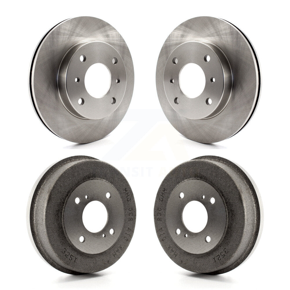 Disc Brake Rotors Drums Kit Front Rear For Nissan Axxess Stanza