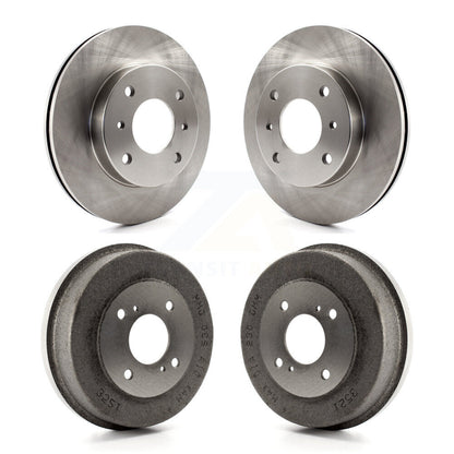 Disc Brake Rotors Drums Kit Front Rear For Nissan Axxess Stanza