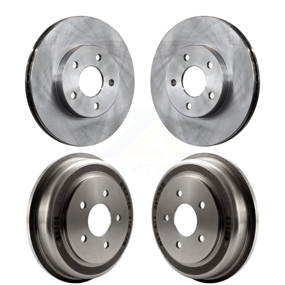 Disc Brake Rotors Drums Kit Front Rear For Chevrolet Cobalt Pontiac G5