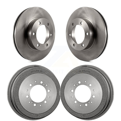 Disc Brake Rotors Drums Kit Front Rear For 2000-2002 Toyota Tundra