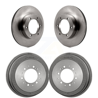 Disc Brake Rotors Drums Kit Front Rear For Toyota Pickup 4Runner