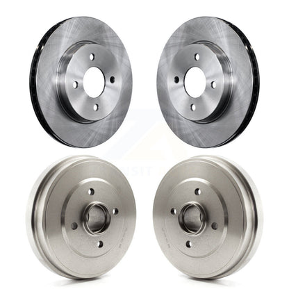 Disc Brake Rotors Drums Kit Front Rear For Nissan Micra Versa Note