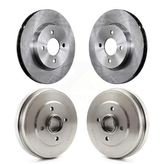 Disc Brake Rotors Drums Kit Front Rear For Nissan Micra Versa Note
