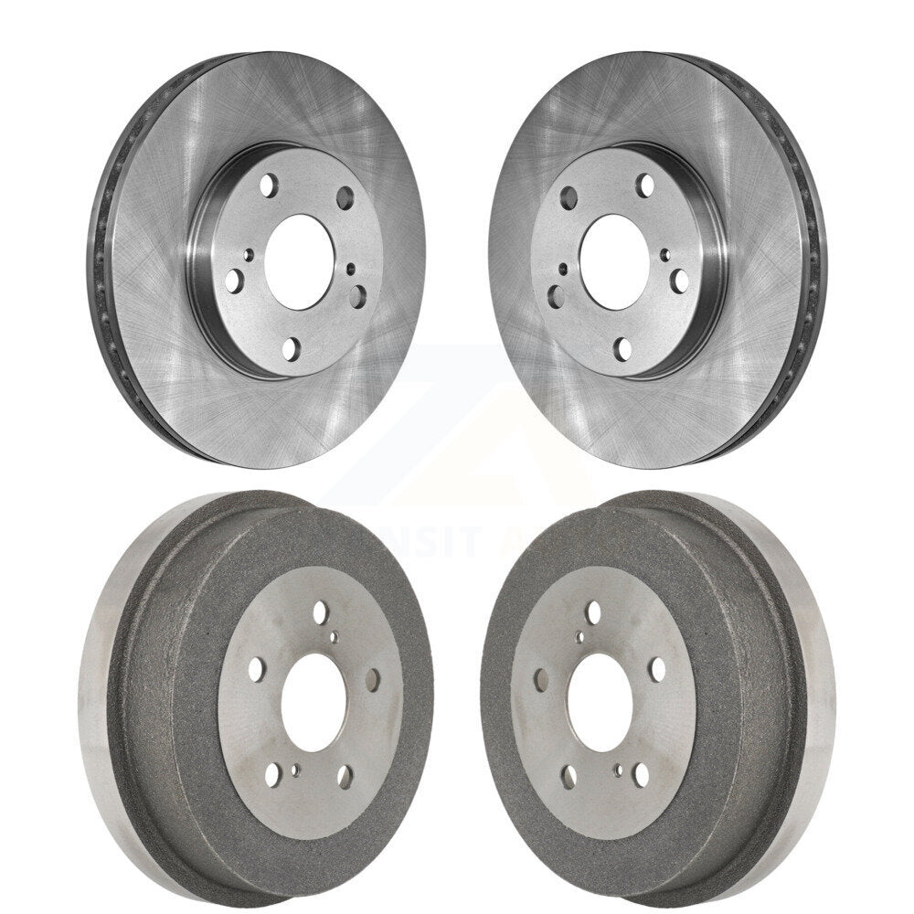 Disc Brake Rotors Drums Kit Front Rear For Toyota Camry Solara