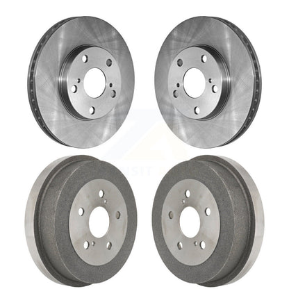 Disc Brake Rotors Drums Kit Front Rear For Toyota Camry Solara