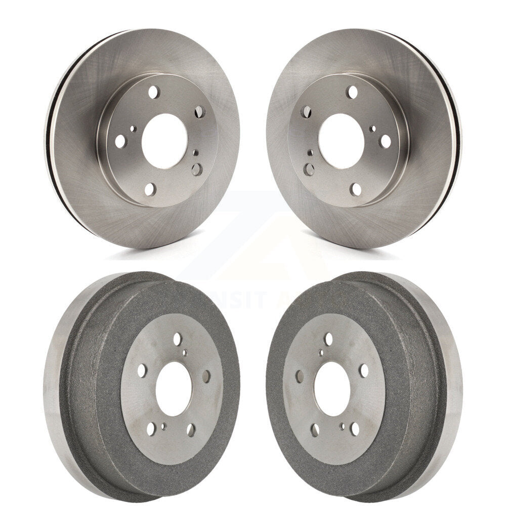 Disc Brake Rotors Drums Kit Front Rear For Toyota Camry 2.2L