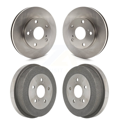 Disc Brake Rotors Drums Kit Front Rear For Toyota Camry 2.2L