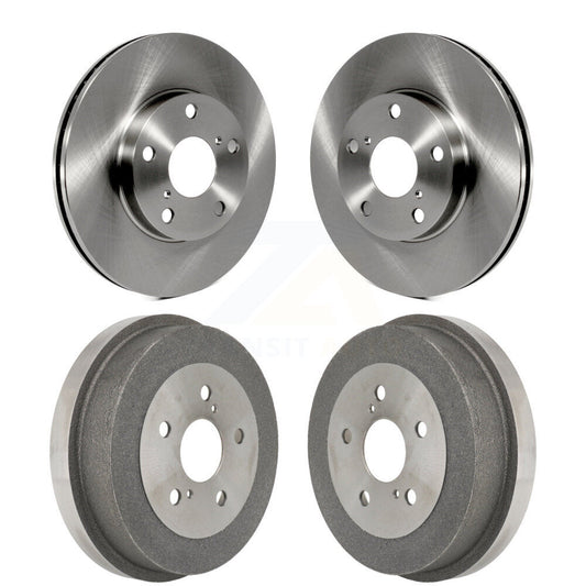 Disc Brake Rotors Drums Kit Front Rear For Toyota RAV4
