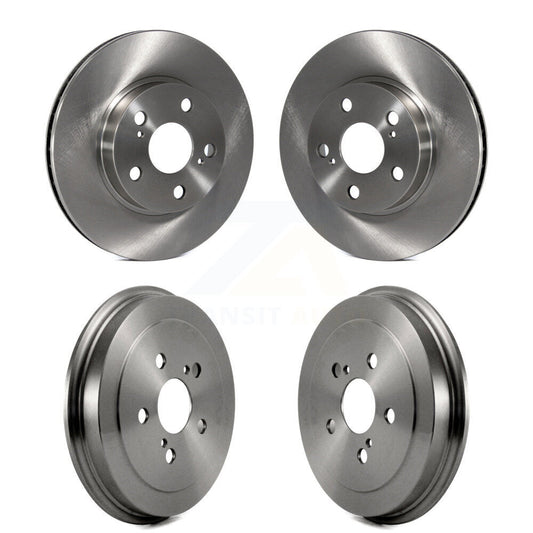 Disc Brake Rotors Drums Kit Front Rear For 2004-2008 Toyota Prius