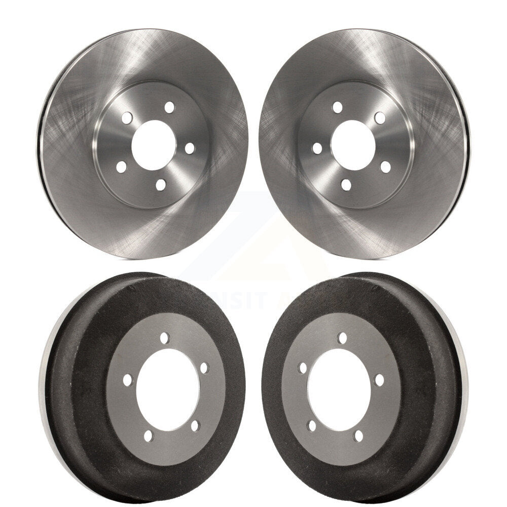 Disc Brake Rotors Drums Kit Front Rear For 2002 Dodge Stratus Sedan