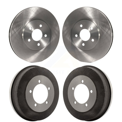 Disc Brake Rotors Drums Kit Front Rear For 2002 Dodge Stratus Sedan