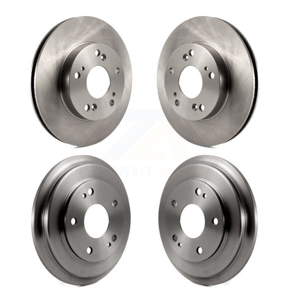 Disc Brake Rotors Drums Kit Front Rear For Honda Civic