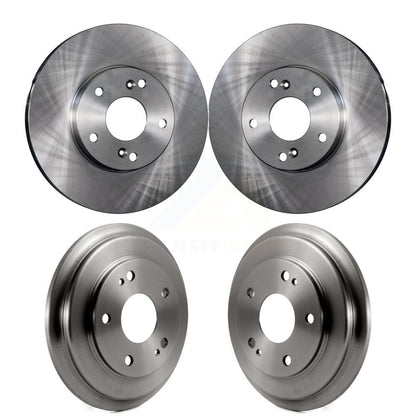 Disc Brake Rotors Drums Kit Front Rear For Honda Civic