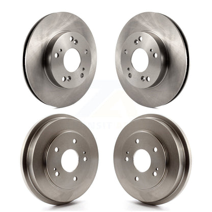 Disc Brake Rotors Drums Front Rear Kit For 2012-2015 Honda Civic Hybrid-L Hybrid