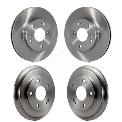Disc Brake Rotors Drums Kit Front Rear For Honda Civic
