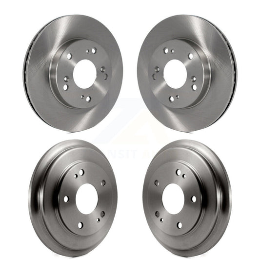 Disc Brake Rotors Drums Kit Front Rear For Honda Civic