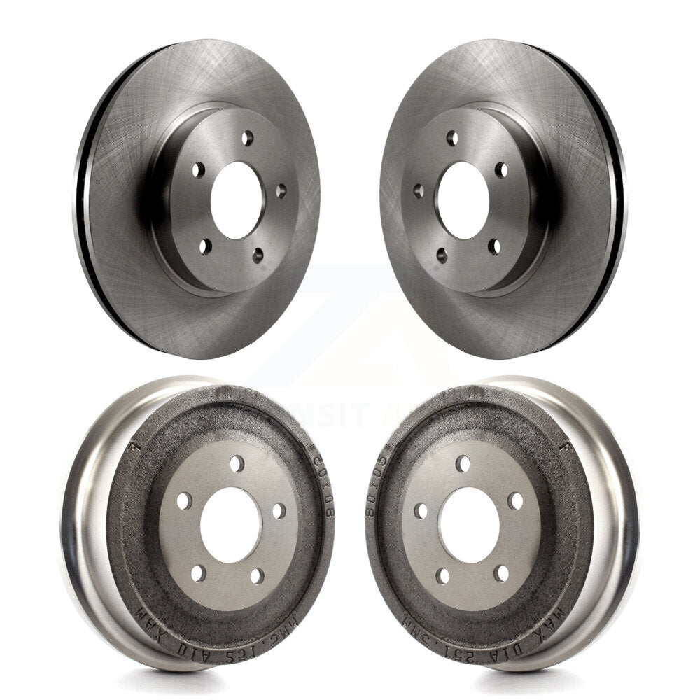 Brake Rotor Drum Front Rear Kit For Saturn Vue Chevrolet Equinox Pontiac Torrent