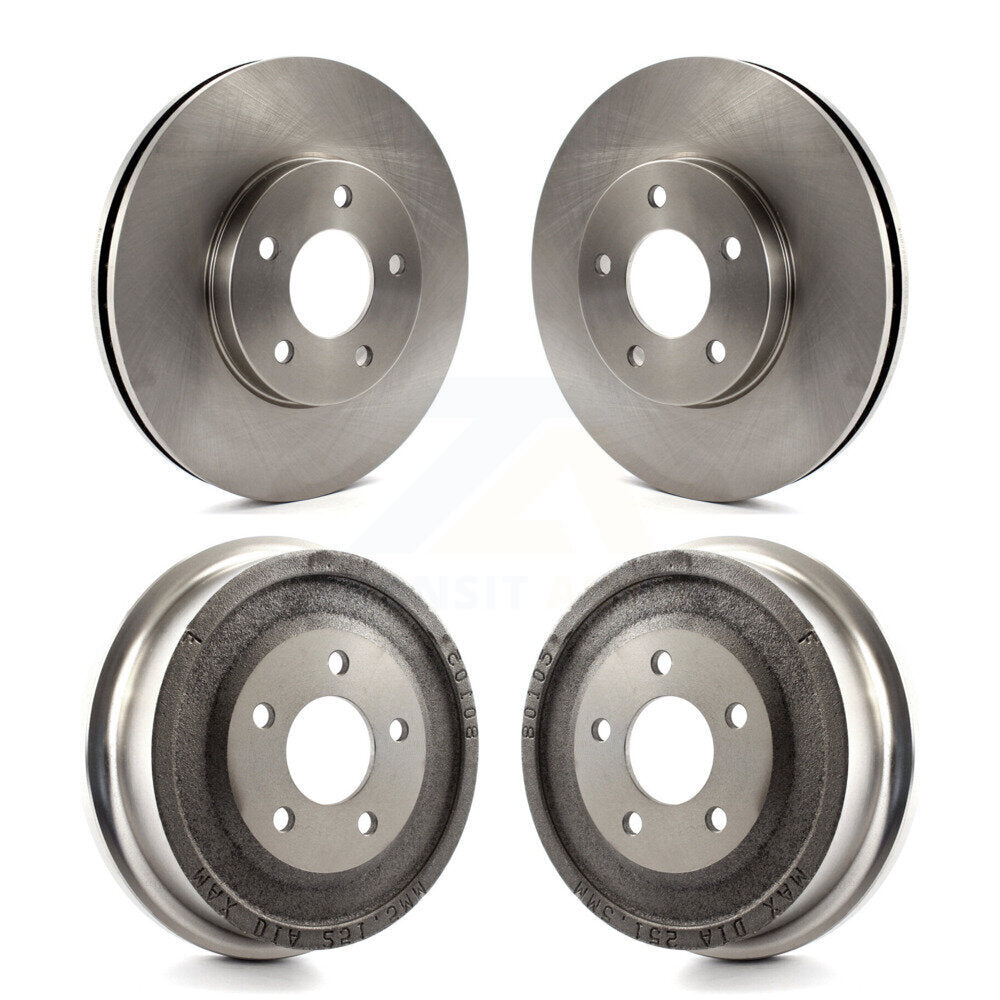 Disc Brake Rotor Drum Front Rear Kit For Pontiac Aztek AWD with rear brakes