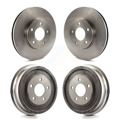 Disc Brake Rotor Drum Front Rear Kit For Pontiac Aztek AWD with rear brakes