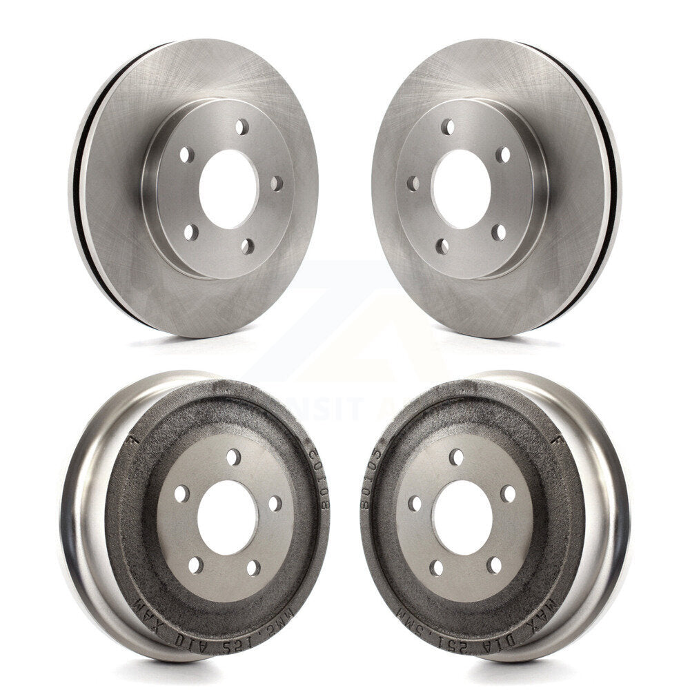 Disc Brake Rotor Drum Front Rear Kit For Pontiac Aztek FWD with rear brakes